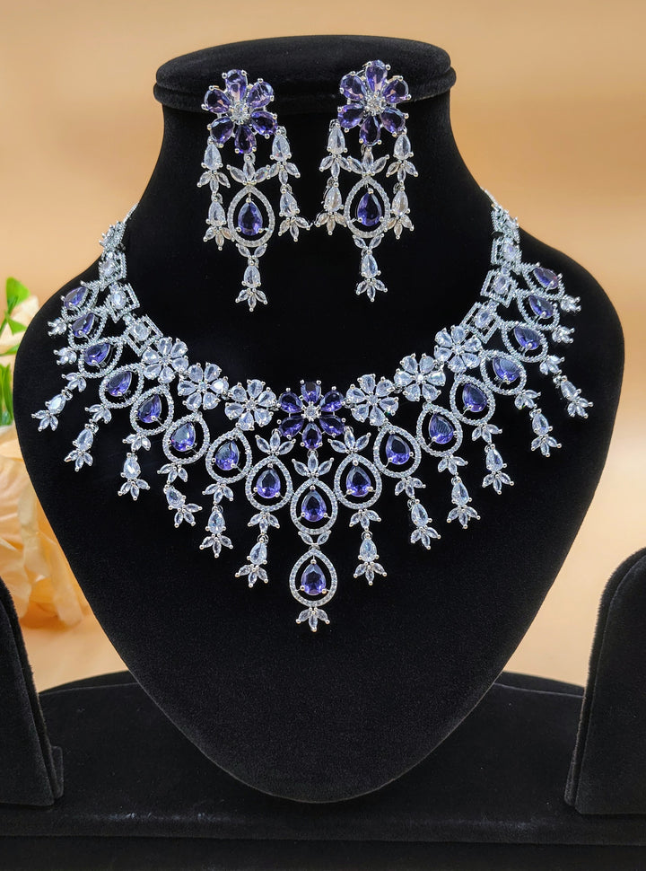 Pravya AD Necklace Set