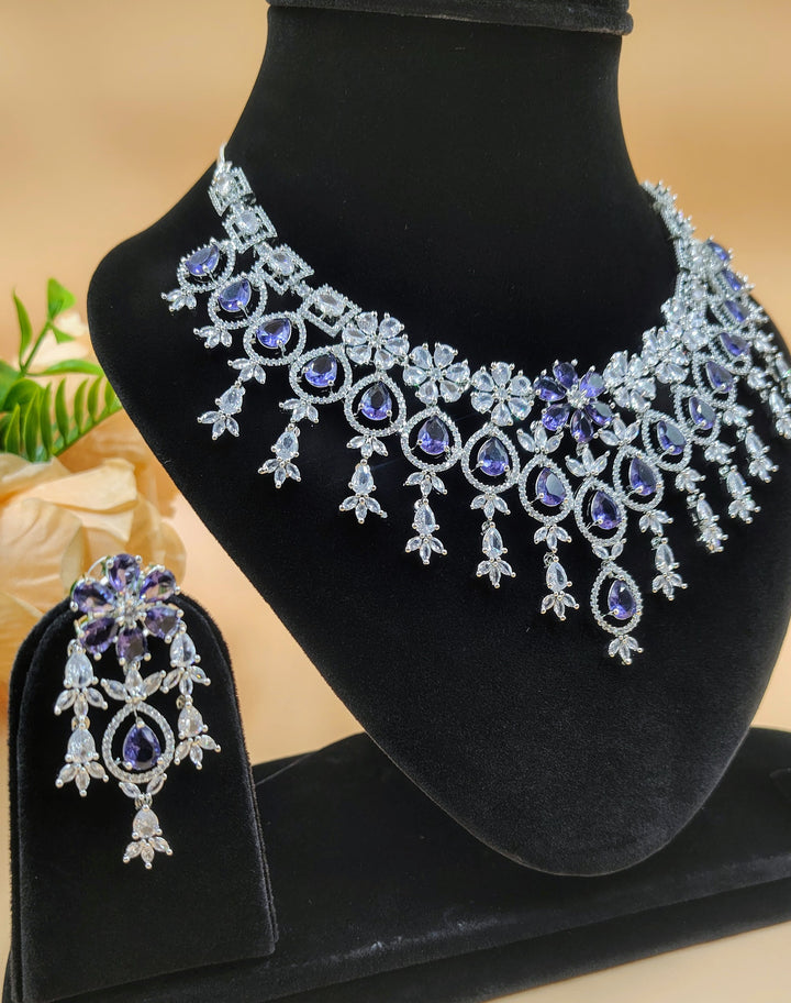 Pravya AD Necklace Set