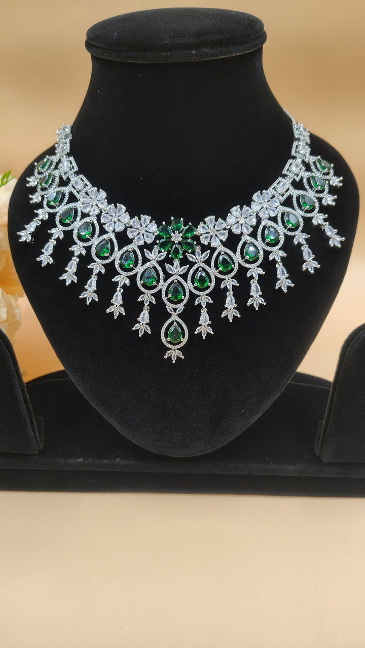 Pravya AD Necklace Set