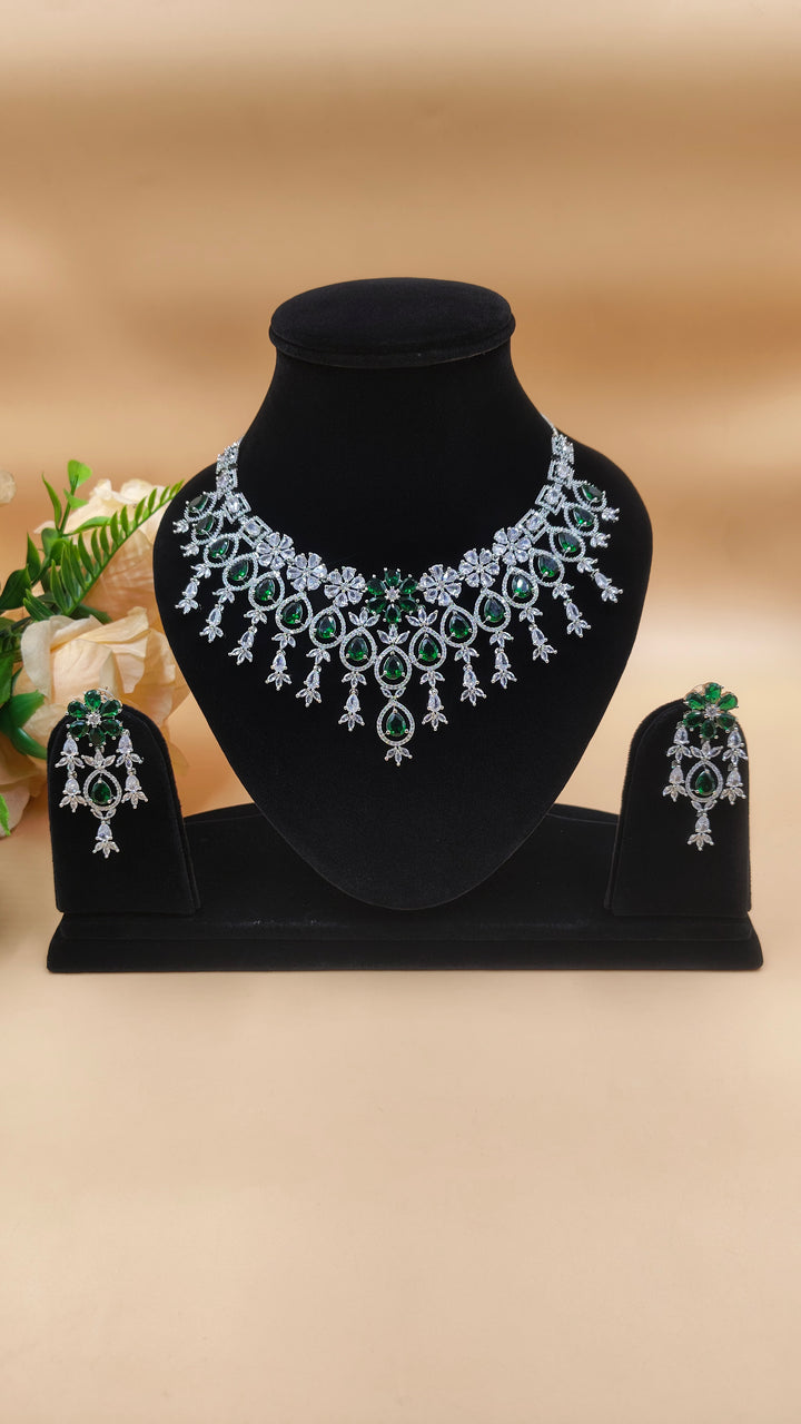 Pravya AD Necklace Set