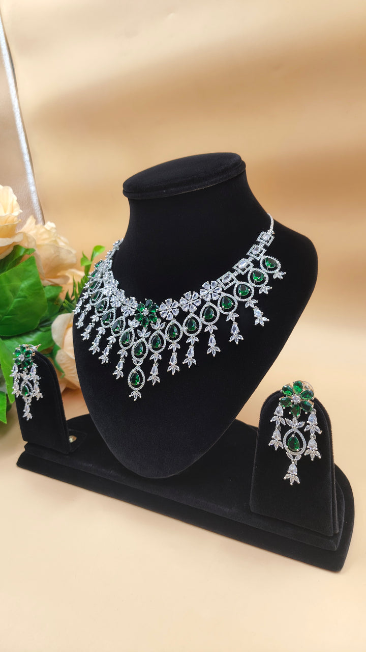 Pravya AD Necklace Set