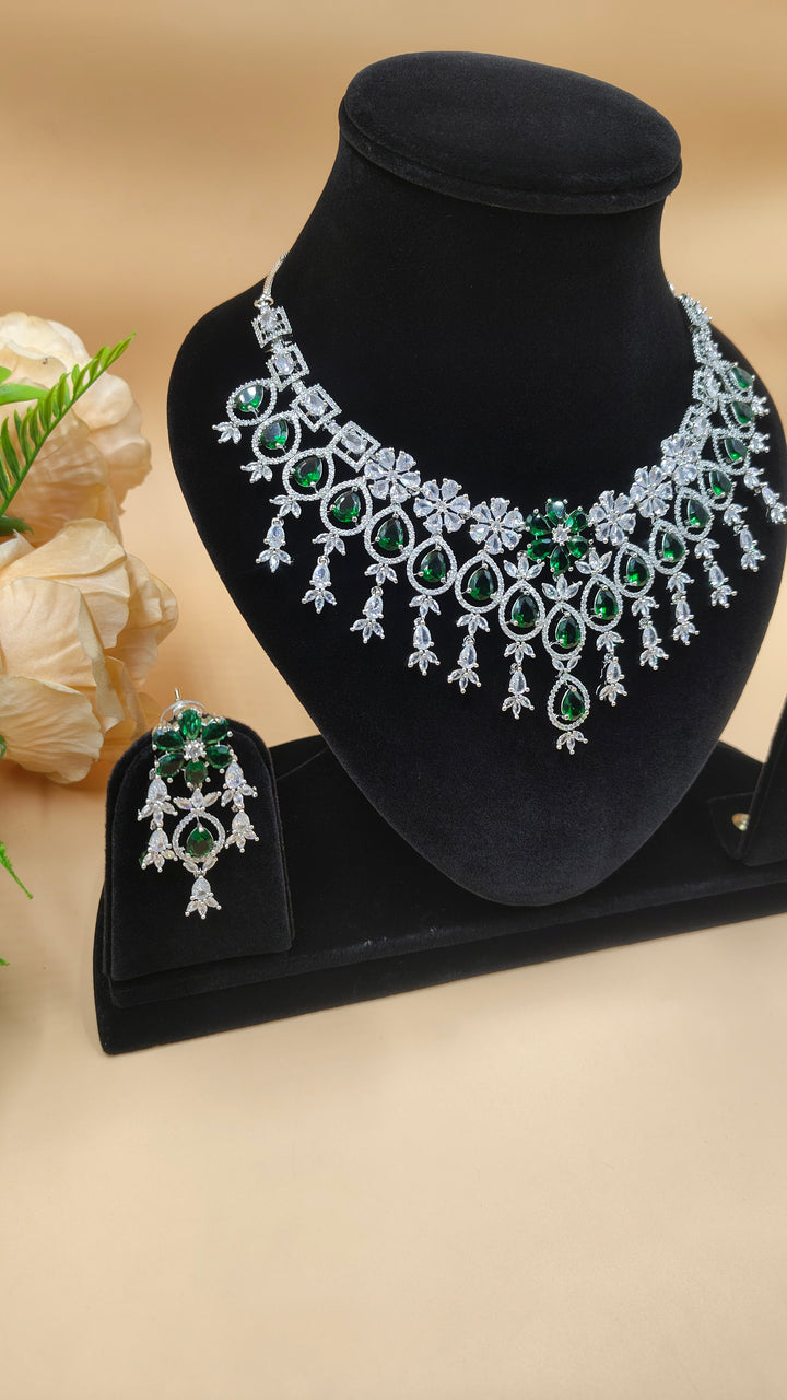 Pravya AD Necklace Set