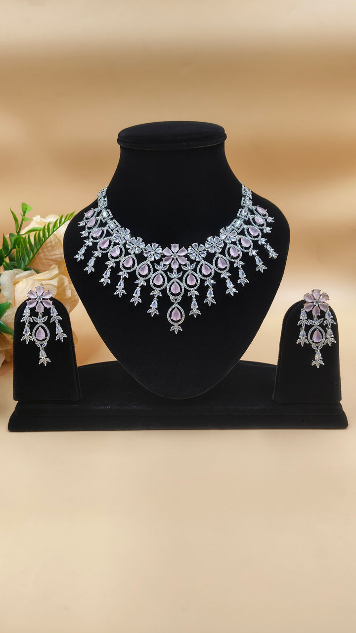 Pravya AD Necklace Set
