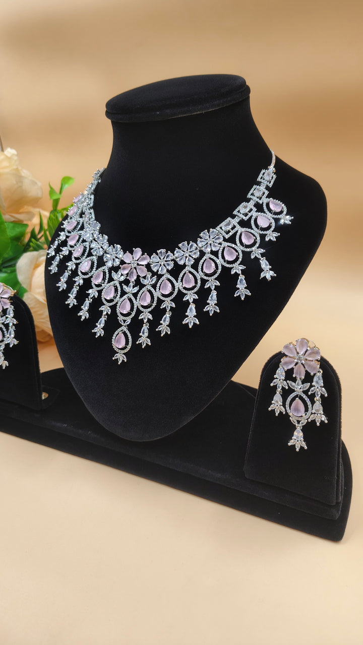 Pravya AD Necklace Set