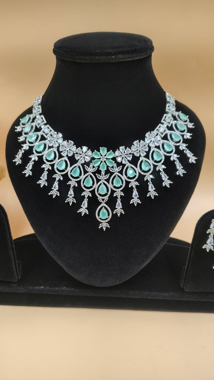 Pravya AD Necklace Set