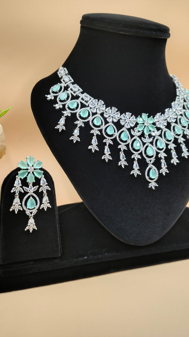 Pravya AD Necklace Set