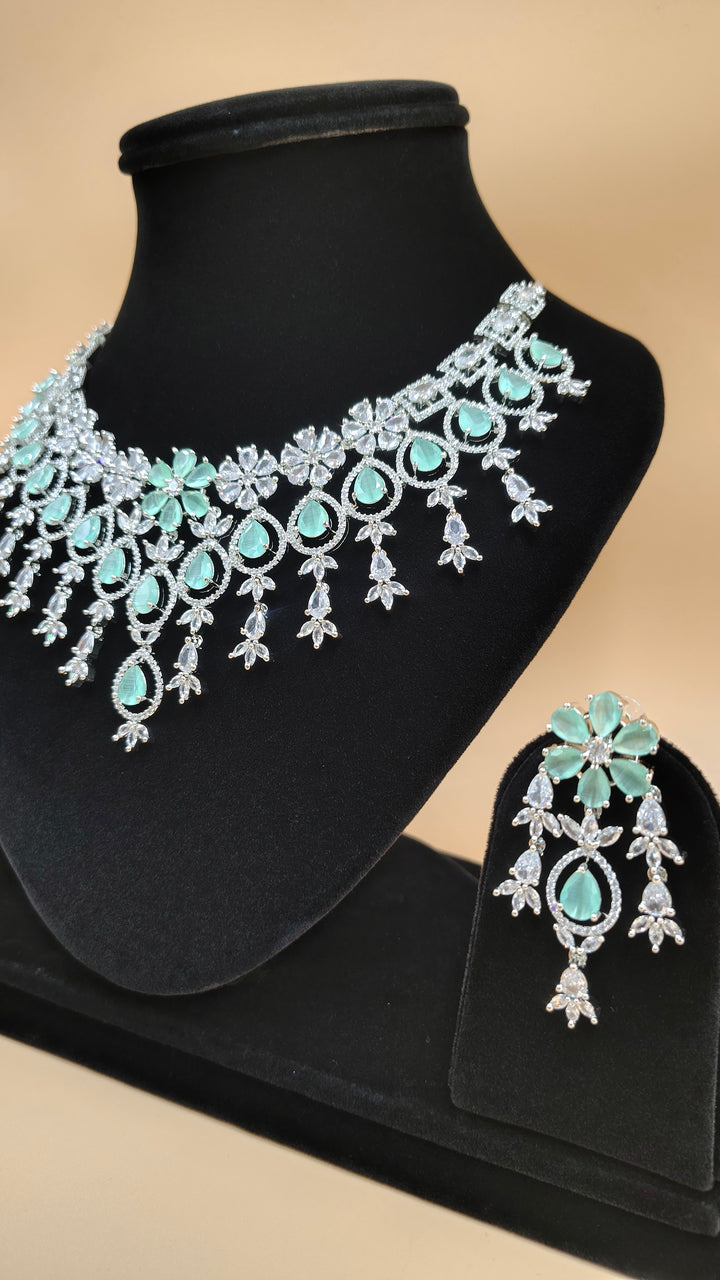 Pravya AD Necklace Set