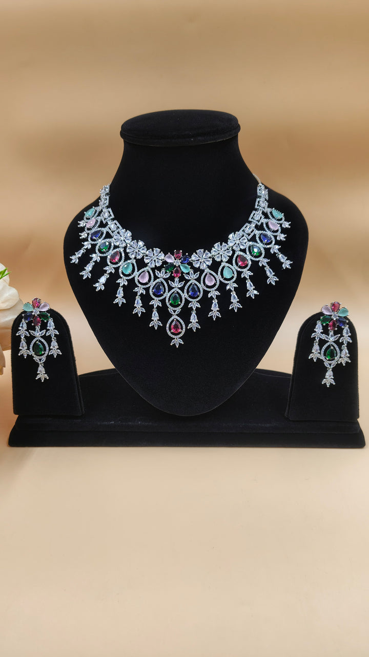 Pravya AD Necklace Set