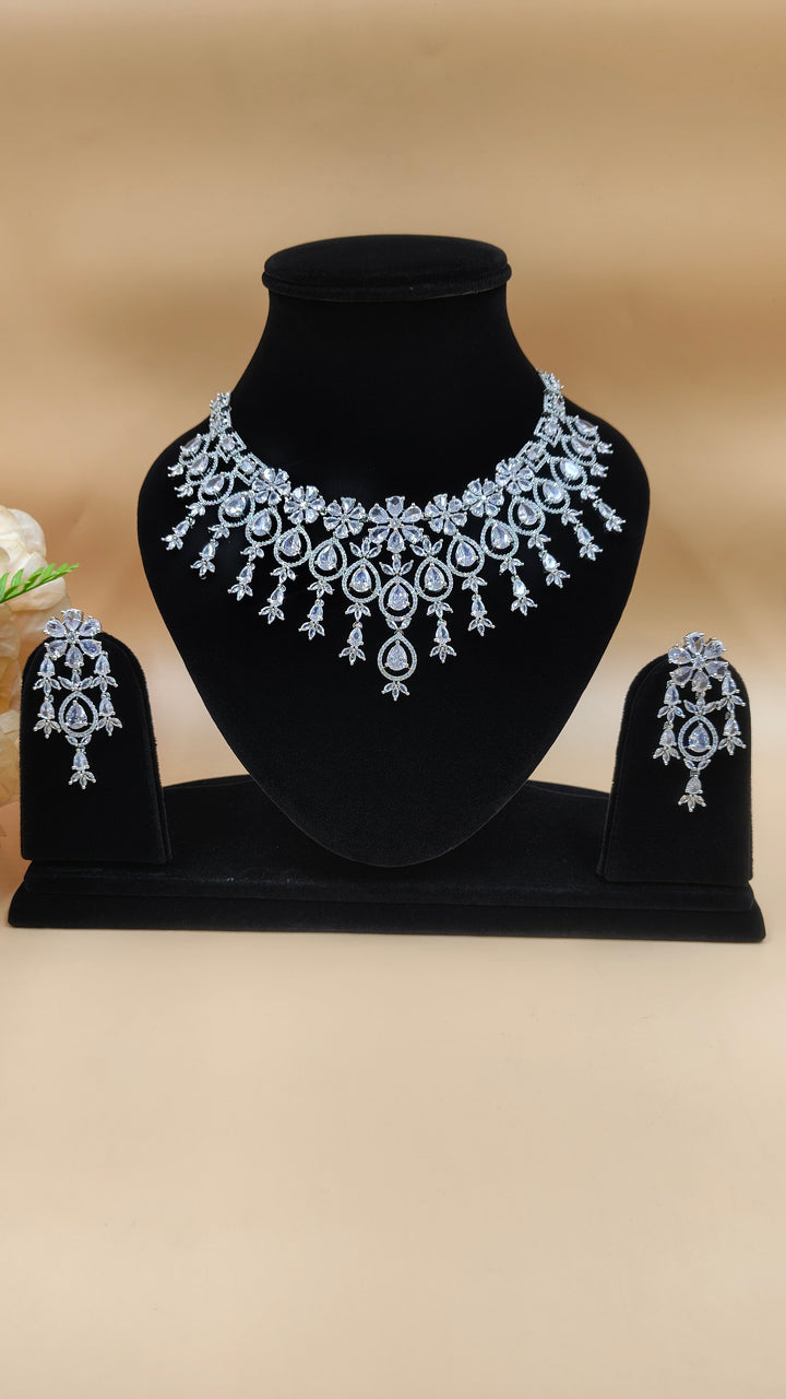 Pravya AD Necklace Set