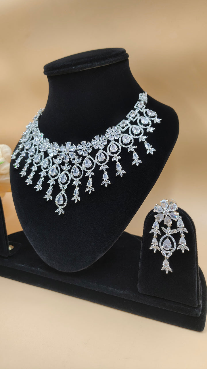 Pravya AD Necklace Set