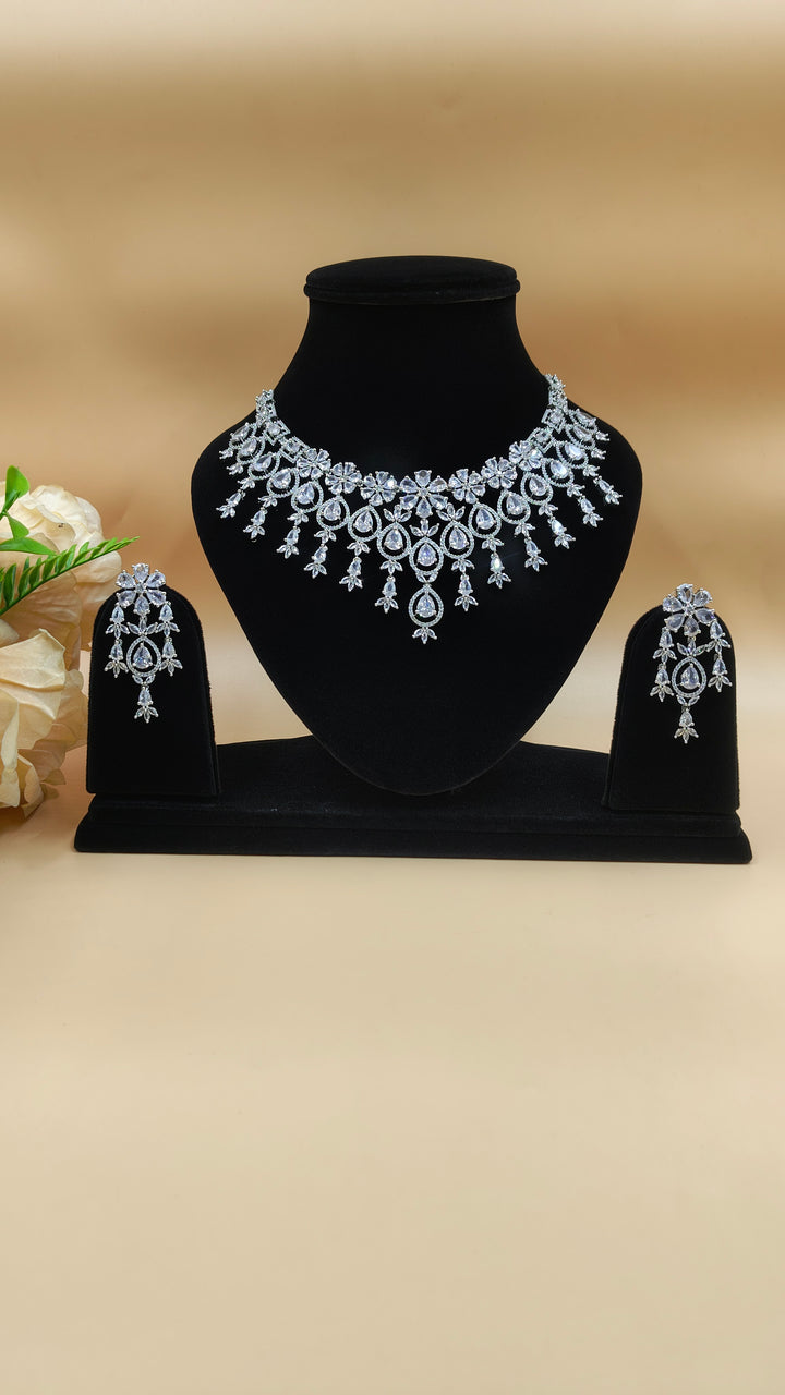 Pravya AD Necklace Set