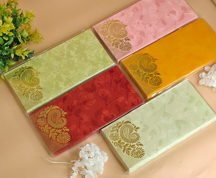Shagun Gift Leaf Design Cash Envolopes