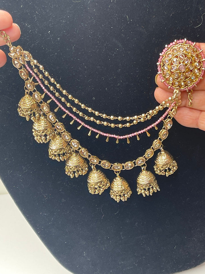 Bollywood/Pakistani/Indian Bahubali Earrings Tikka set Elegant Set