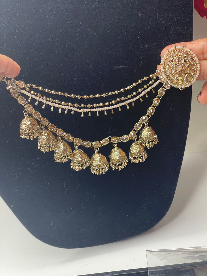 Bollywood/Pakistani/Indian Bahubali Earrings Tikka set Elegant Set