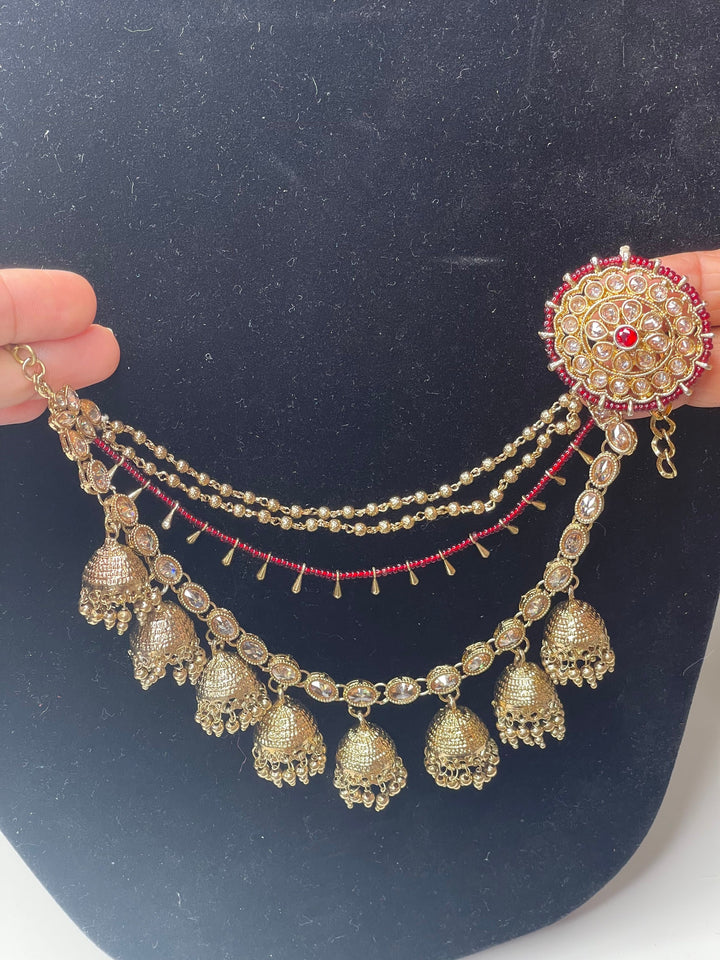 Bollywood/Pakistani/Indian Bahubali Earrings Tikka set Elegant Set