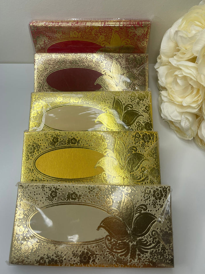 Pack of 10 Paper cash Gift envelopes, Shagun envelop, Mehndi Eid Indian wedding Christmas wedding Shagun Gift card