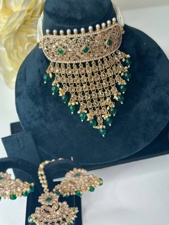 Aayesha Reverse Ad Polki Necklace