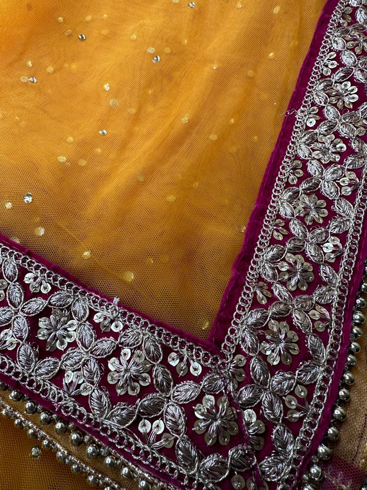 Traditional Embroidered Bridal Work Dupatta
