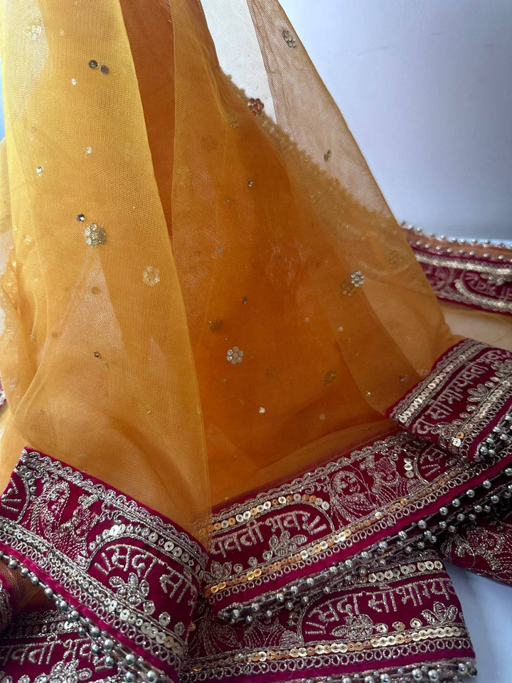 Traditional Embroidered Work Bridal,Dupatta
