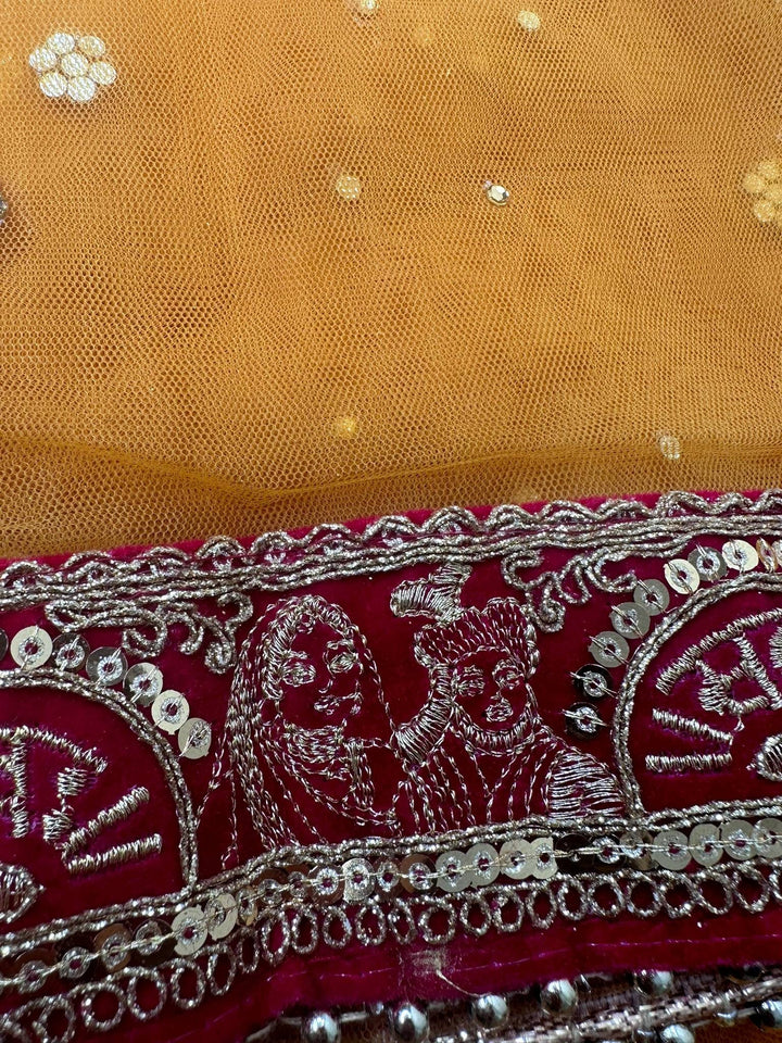 Traditional Embroidered Work Bridal,Dupatta