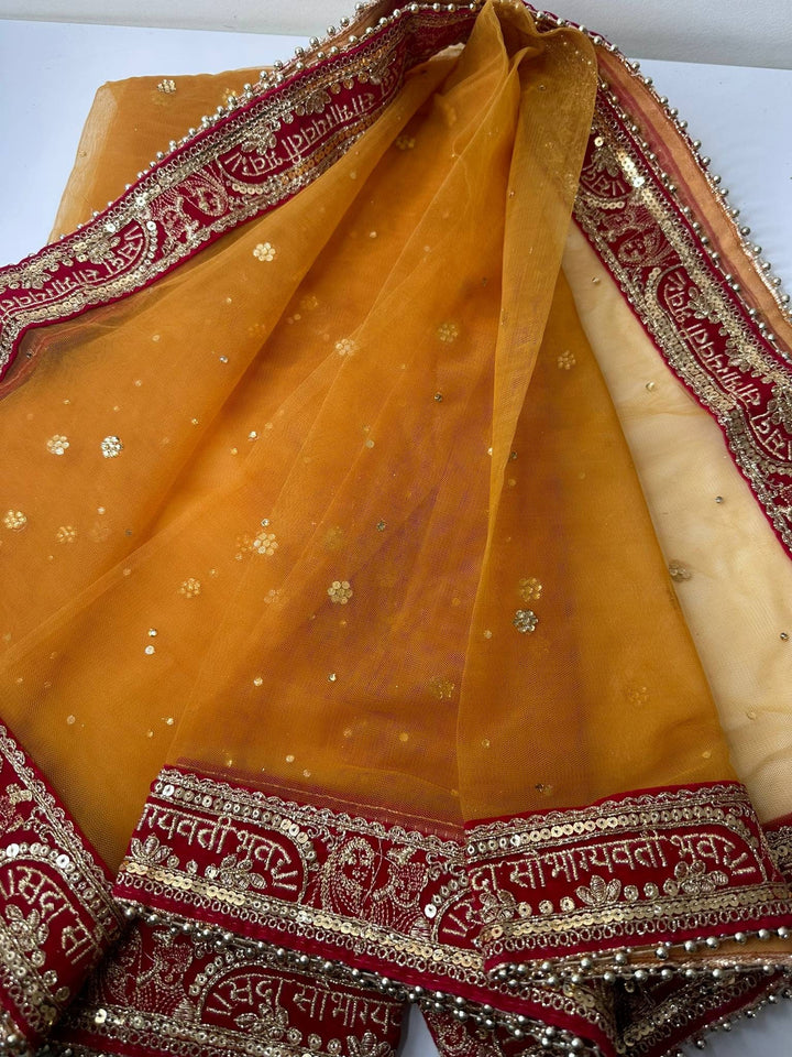 Traditional Embroidered Work Bridal,Dupatta