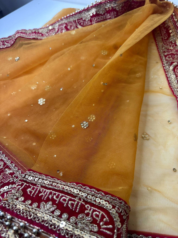 Traditional Embroidered Work Bridal,Dupatta