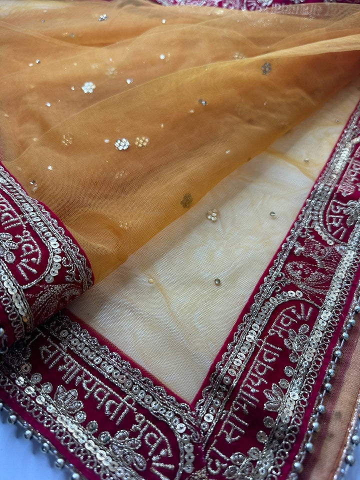 Traditional Embroidered Work Bridal,Dupatta