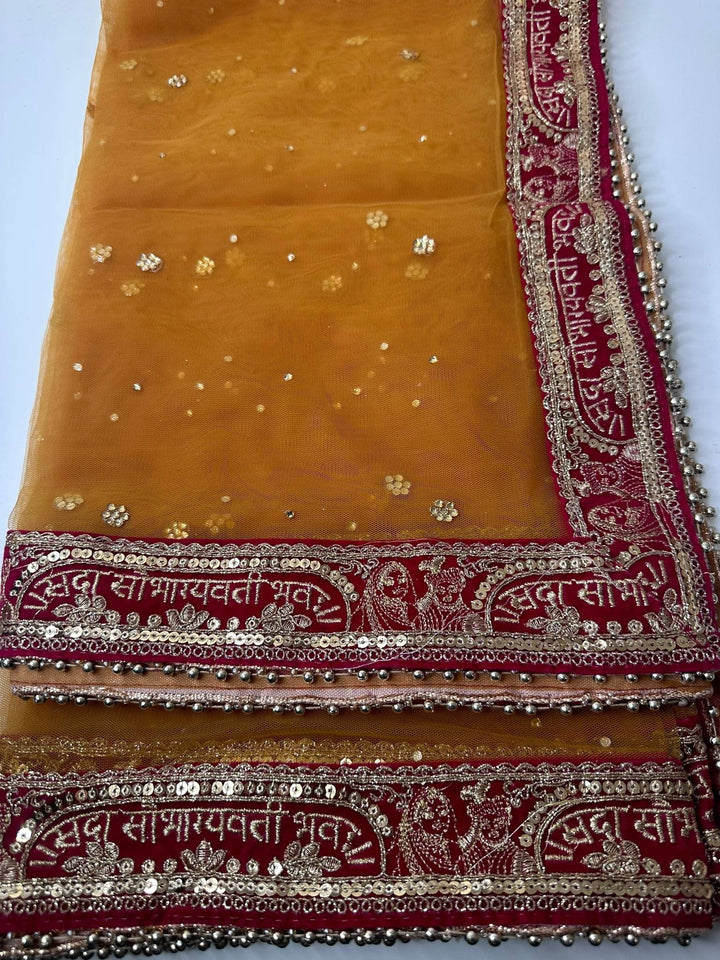 Traditional Embroidered Work Bridal,Dupatta