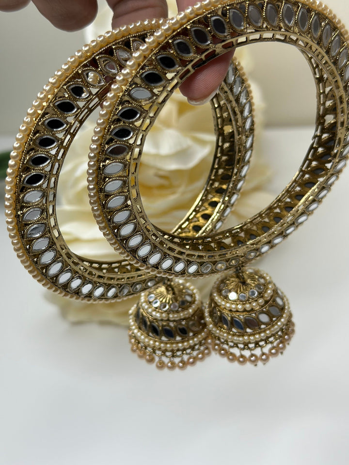 Designer Kundan Bangles Set