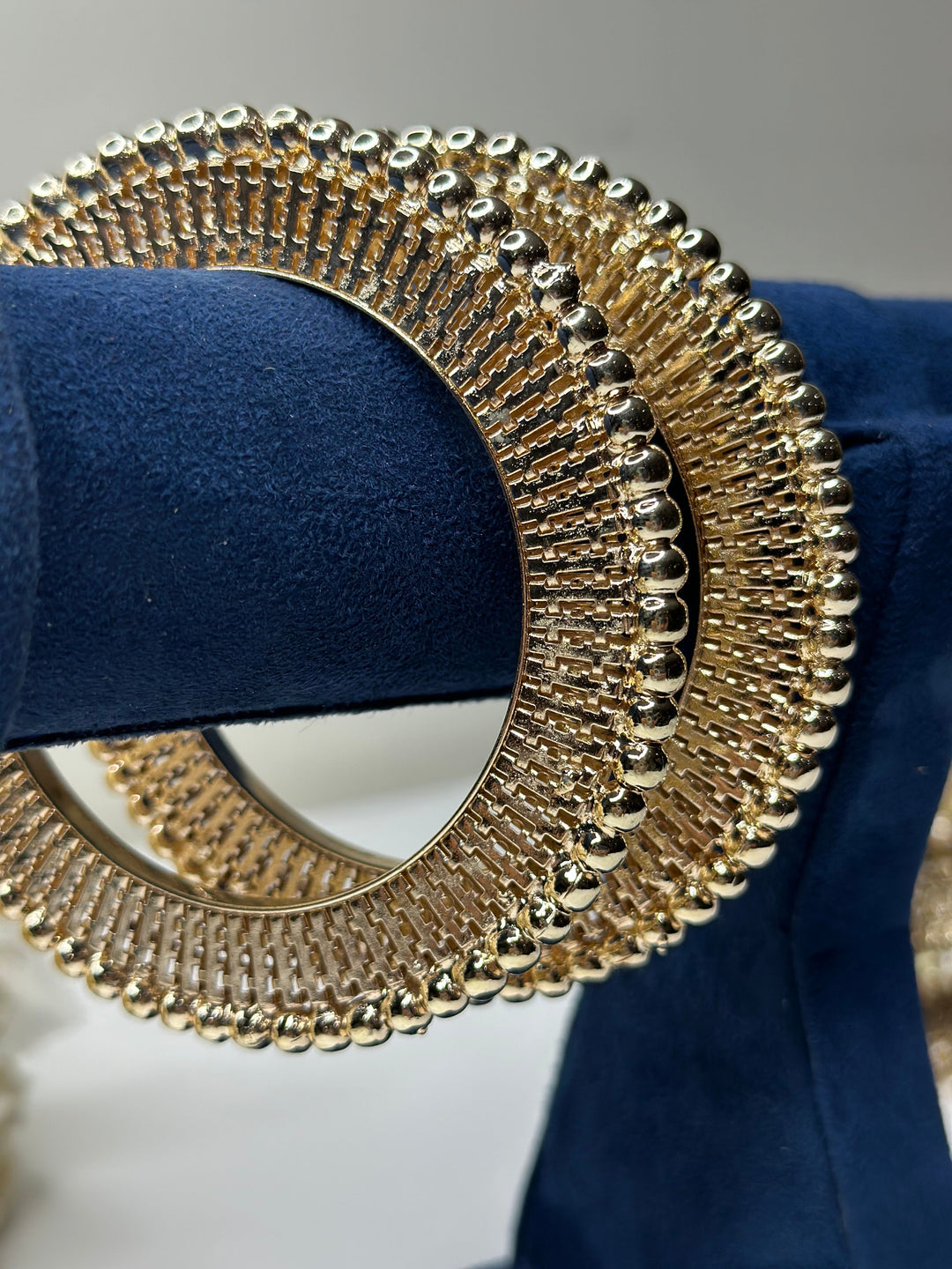 Radiant Gold Textured Kada Bangles