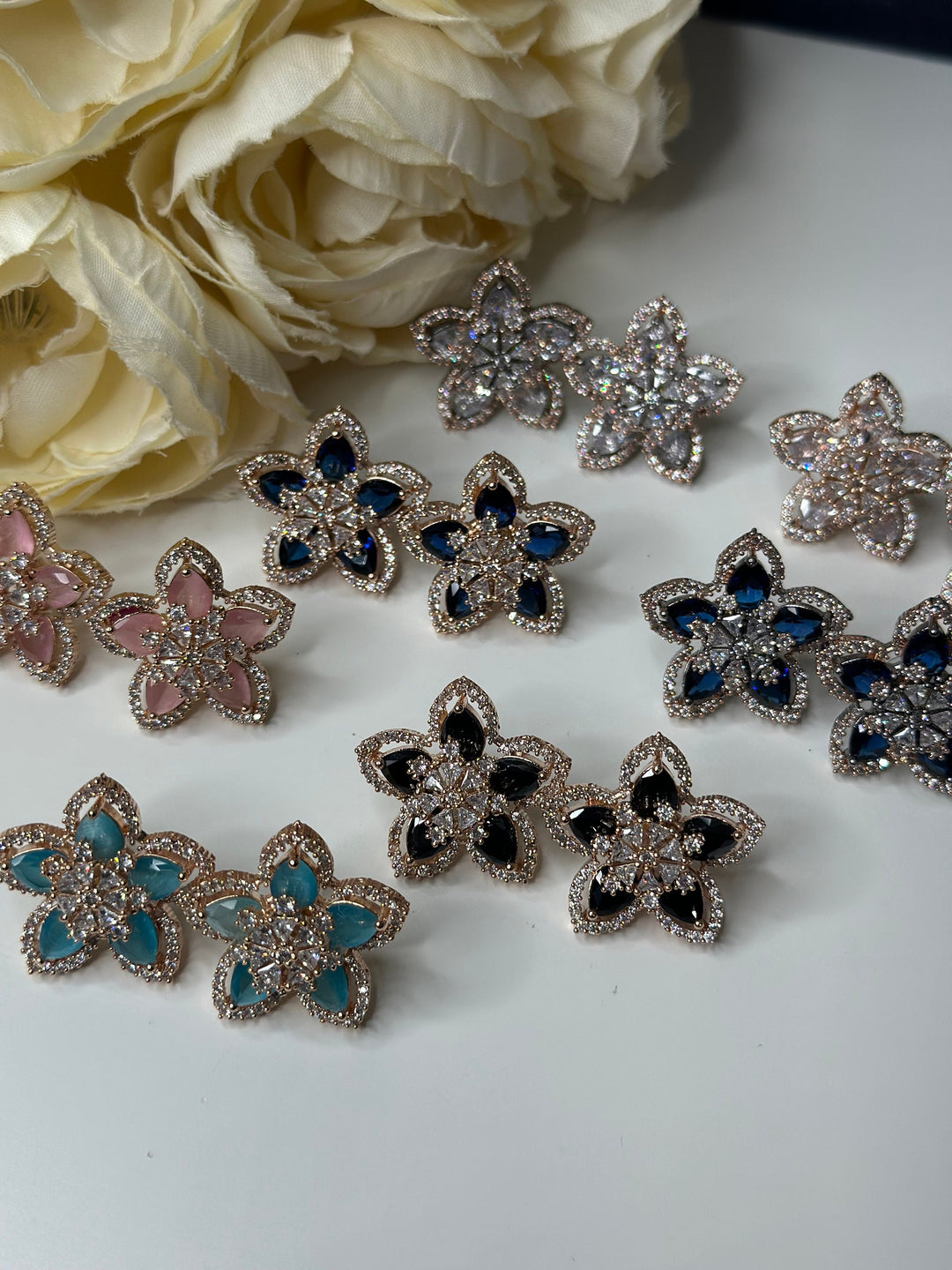 AD Star Design Earrings Set