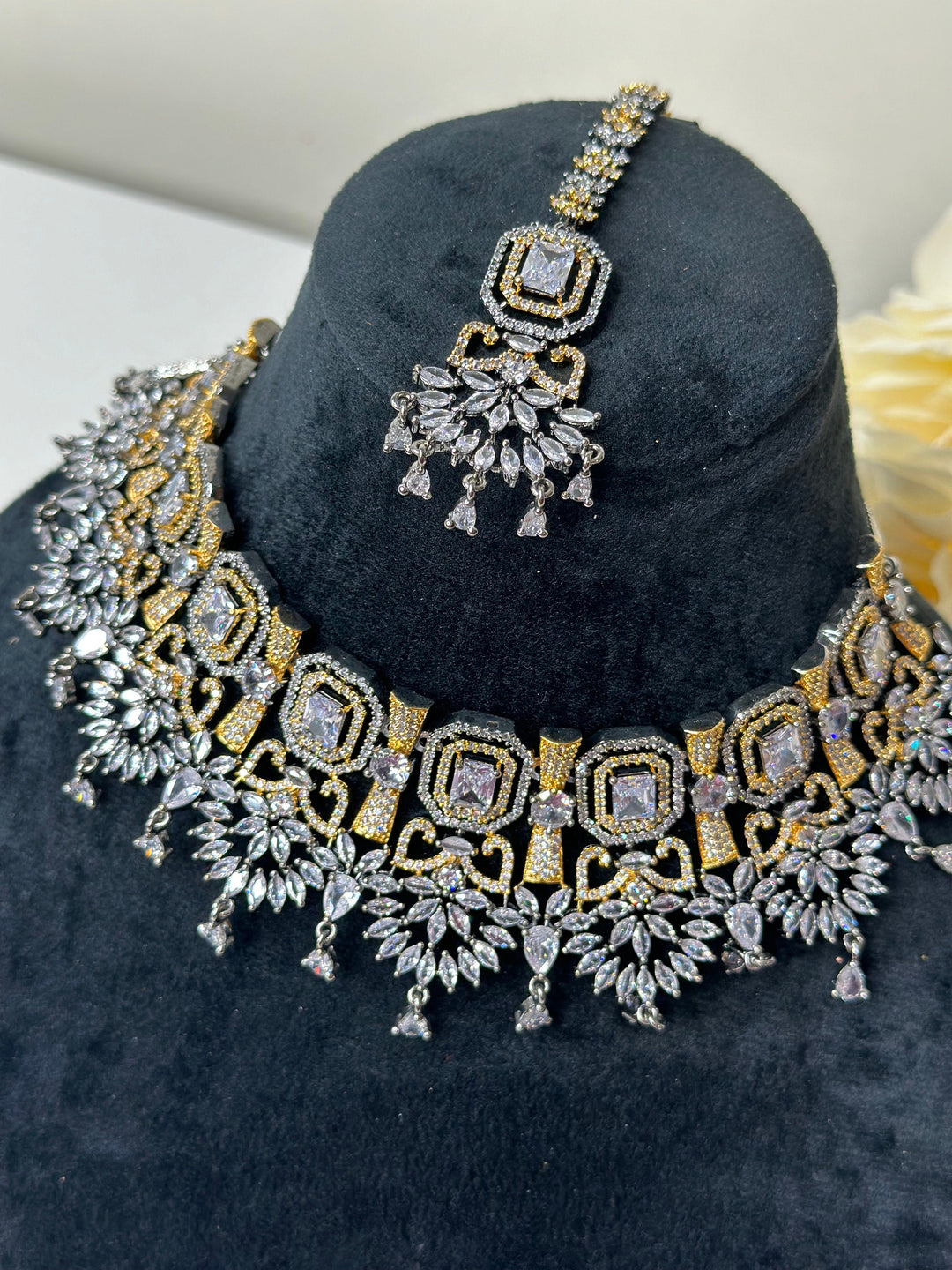 Aria CZ White Necklace ADset015