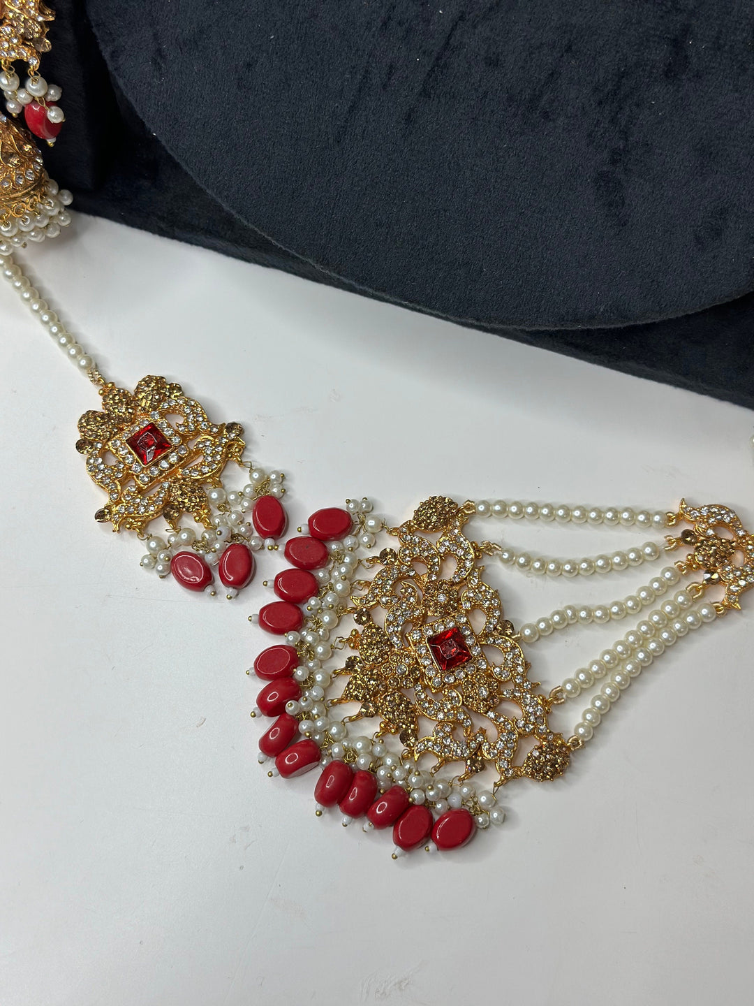 Nusrat Reverse Ad Polki Necklace Set