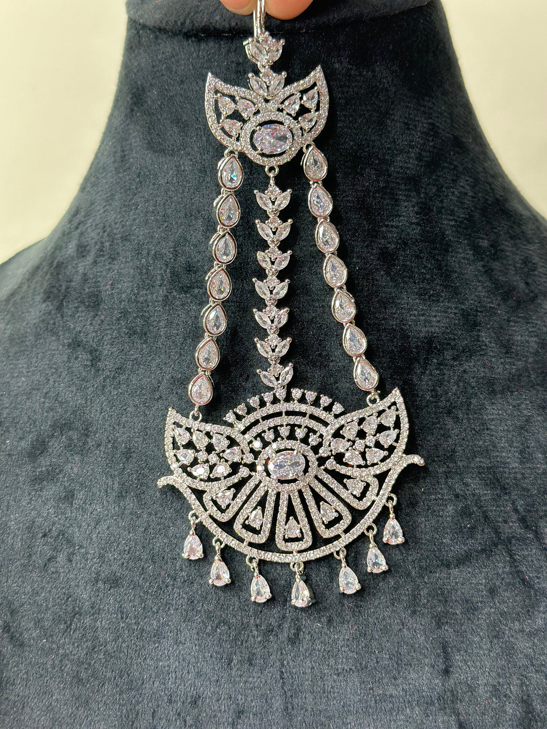 Vintage Pearl Bridal Hair Jhoomar Paasa