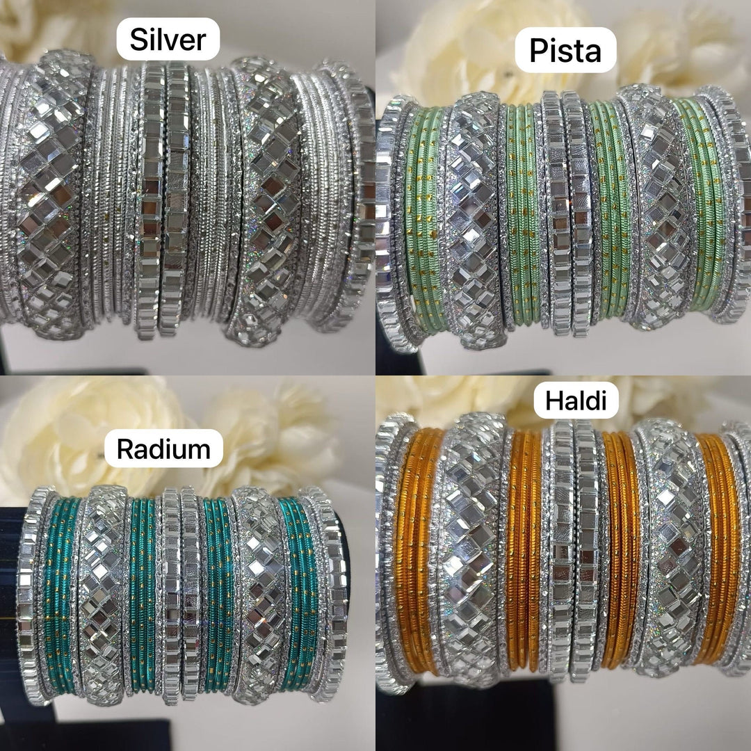 Izhaar Mirror Work Bangles Set