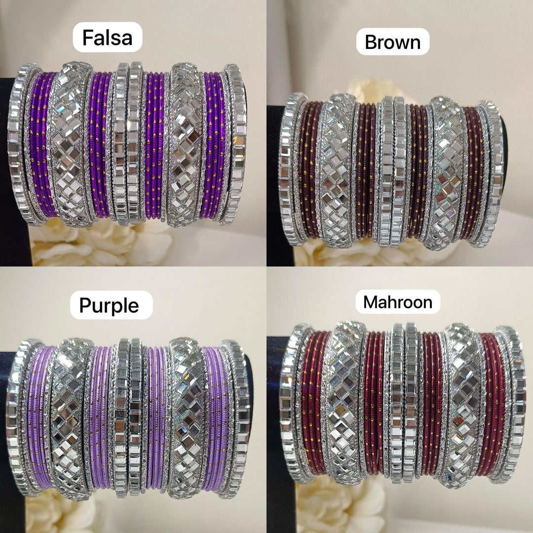 Izhaar Mirror Work Bangles Set