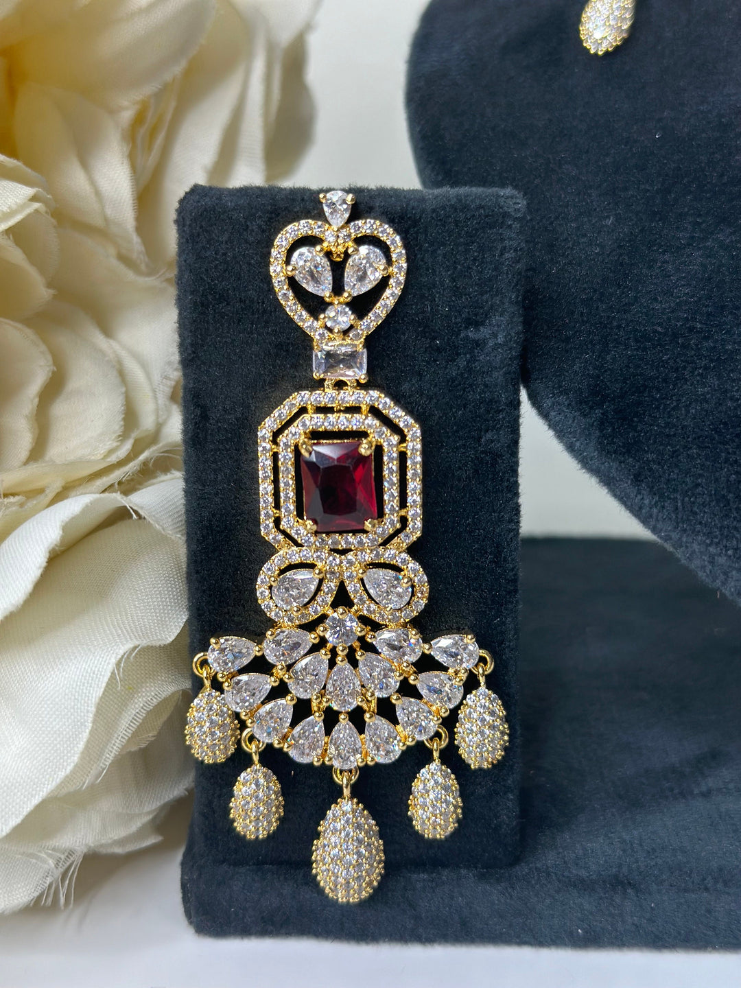 Isa CZ Necklace AD Set011