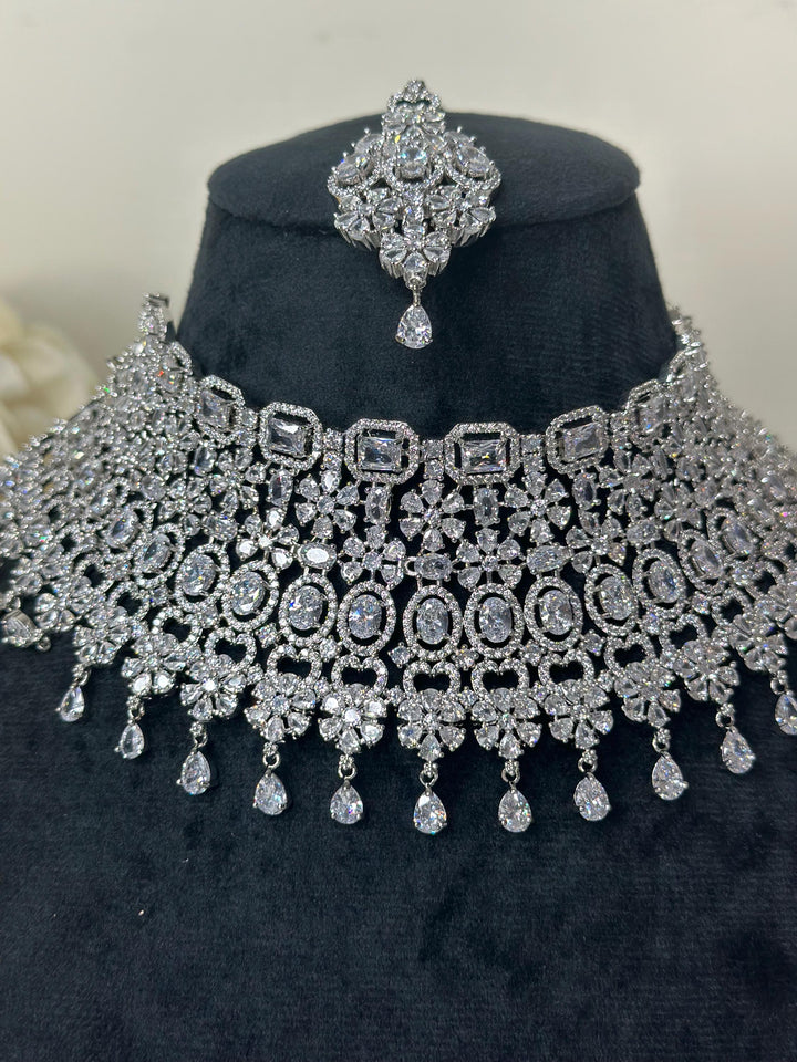 Jan CZ White Necklace ADset012