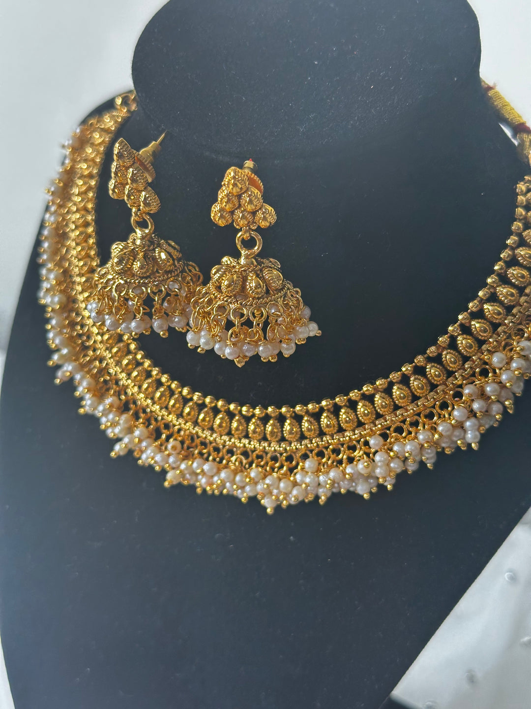 Indian Ethnic Gold Plated Jewelry Necklace Set Mehar Collection