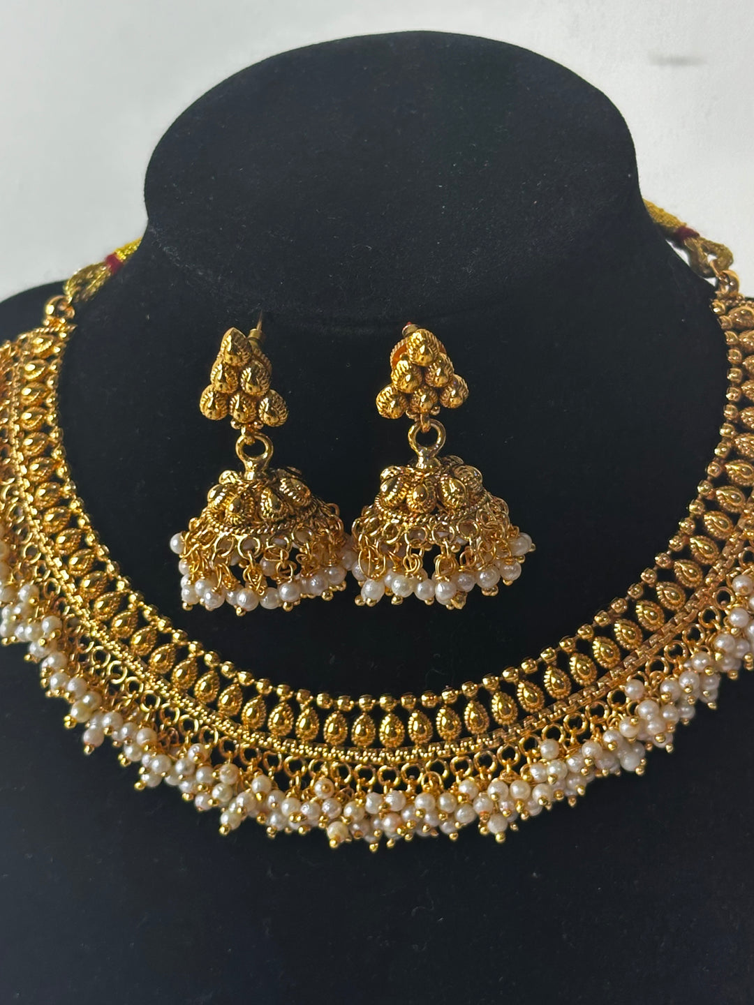 Indian Ethnic Gold Plated Jewelry Necklace Set Mehar Collection