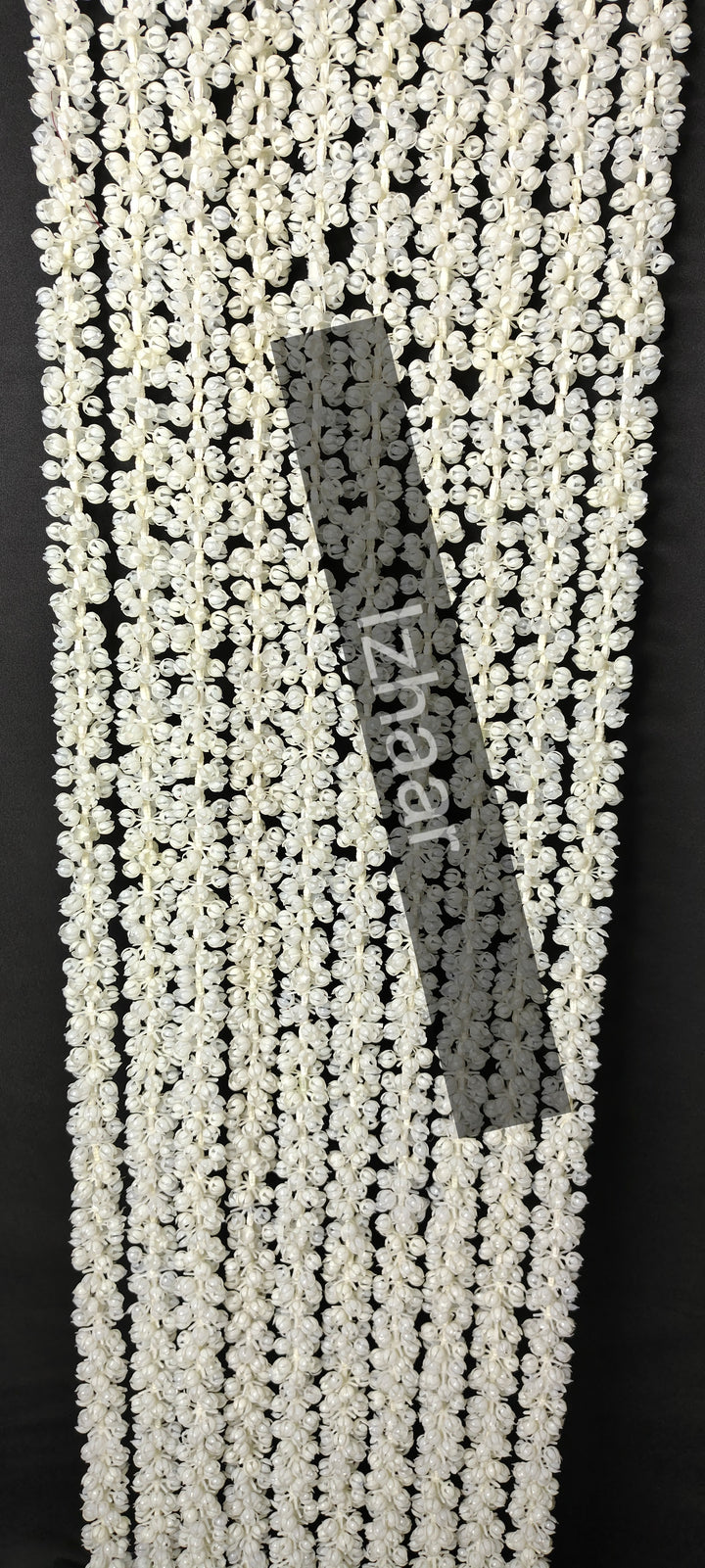 Mogra Flower Garland  with Latkan (Pack of 5 Strings)