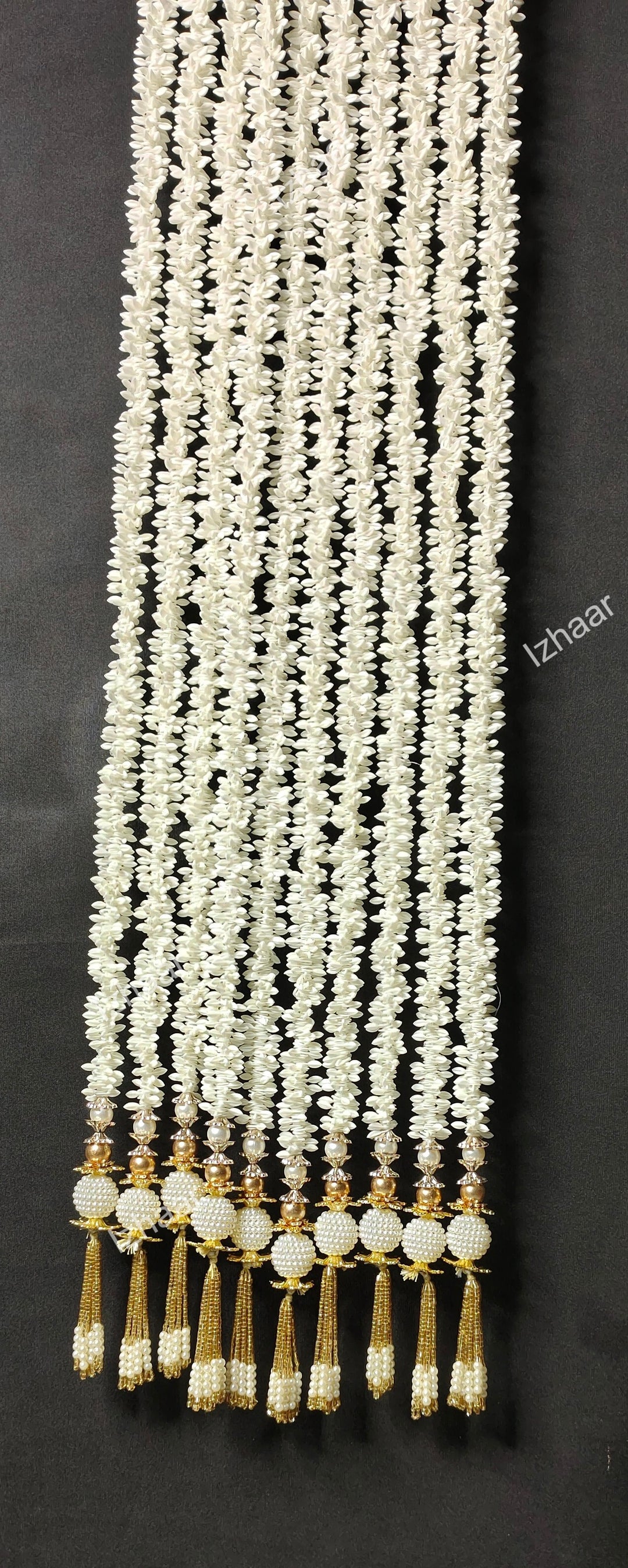 Elaichi Flower Garland With Latkan ( Pack of 5 Strings)