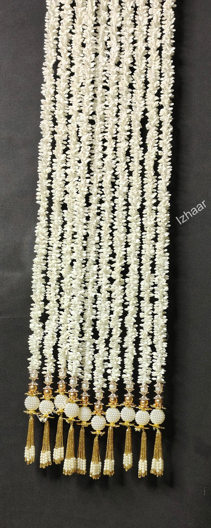 Elaichi Flower Garland With Latkan ( Pack of 5 Strings)