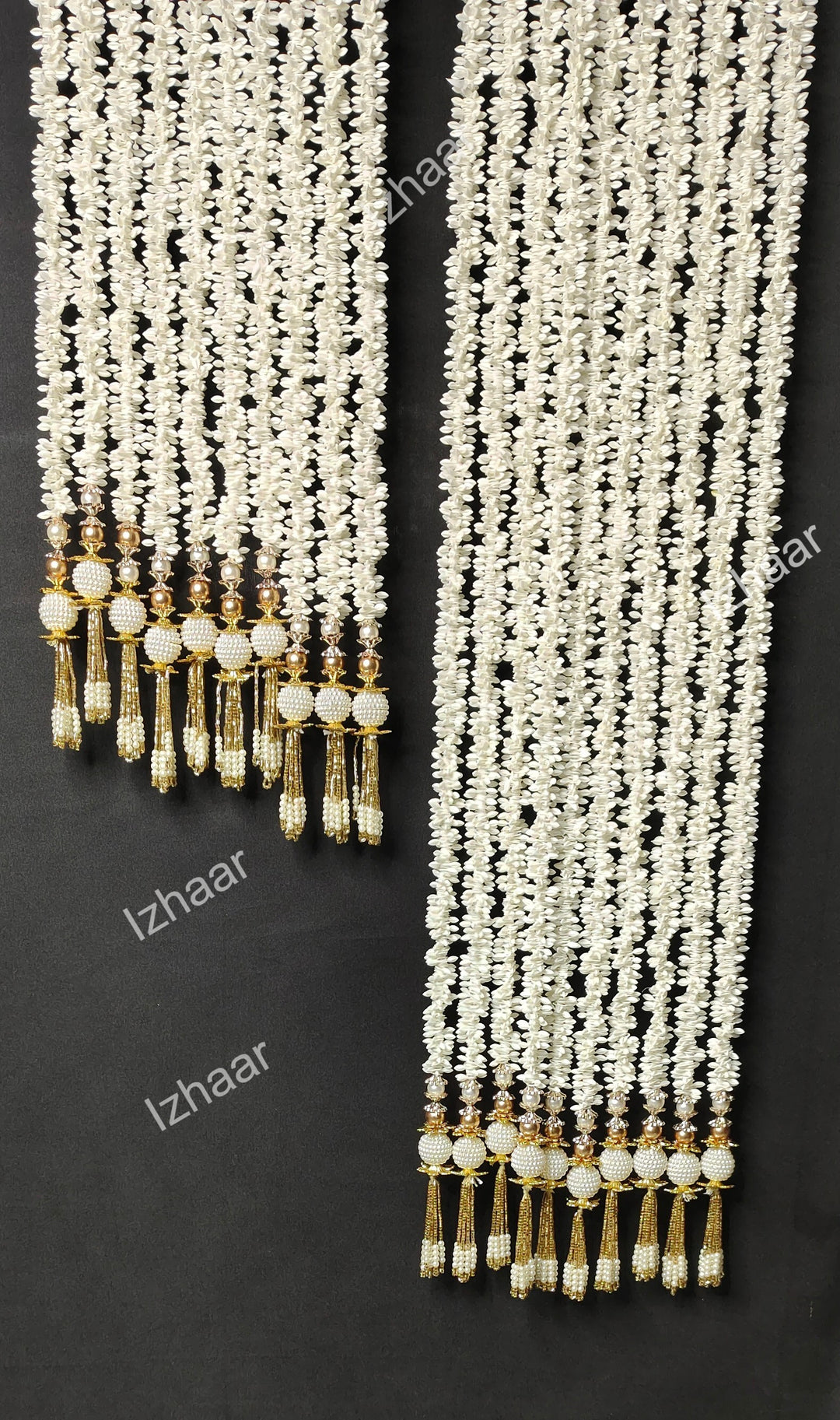 Elaichi Flower Garland With Latkan ( Pack of 5 Strings)