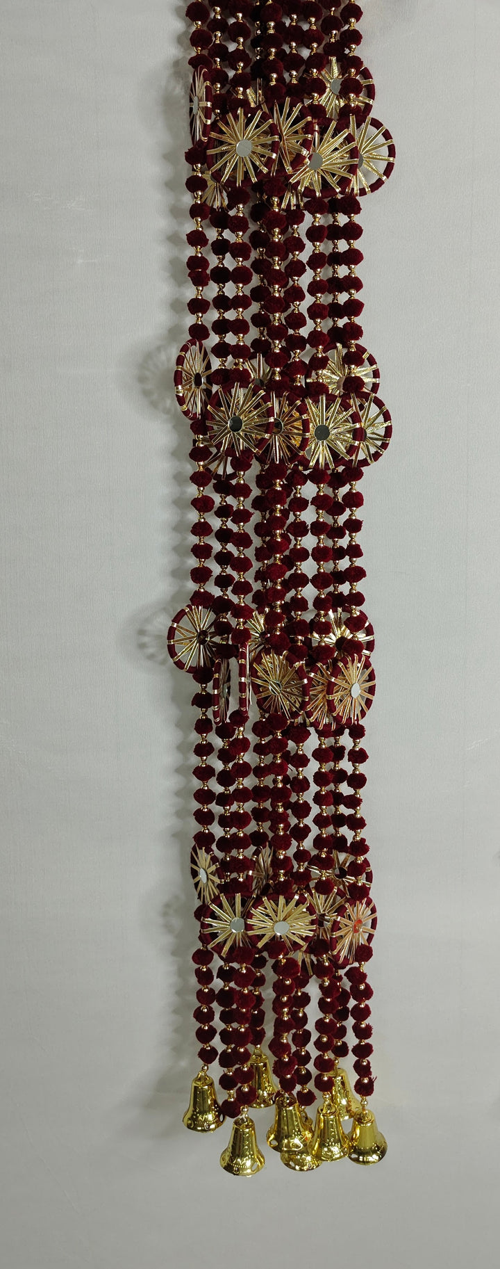 Pom Pom Garland With Chakri (Pack of 5 Strings)