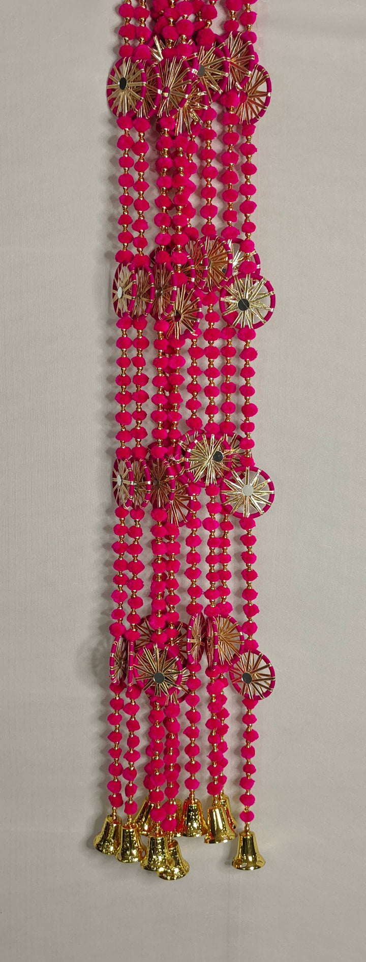 Pom Pom Garland With Chakri (Pack of 5 Strings)