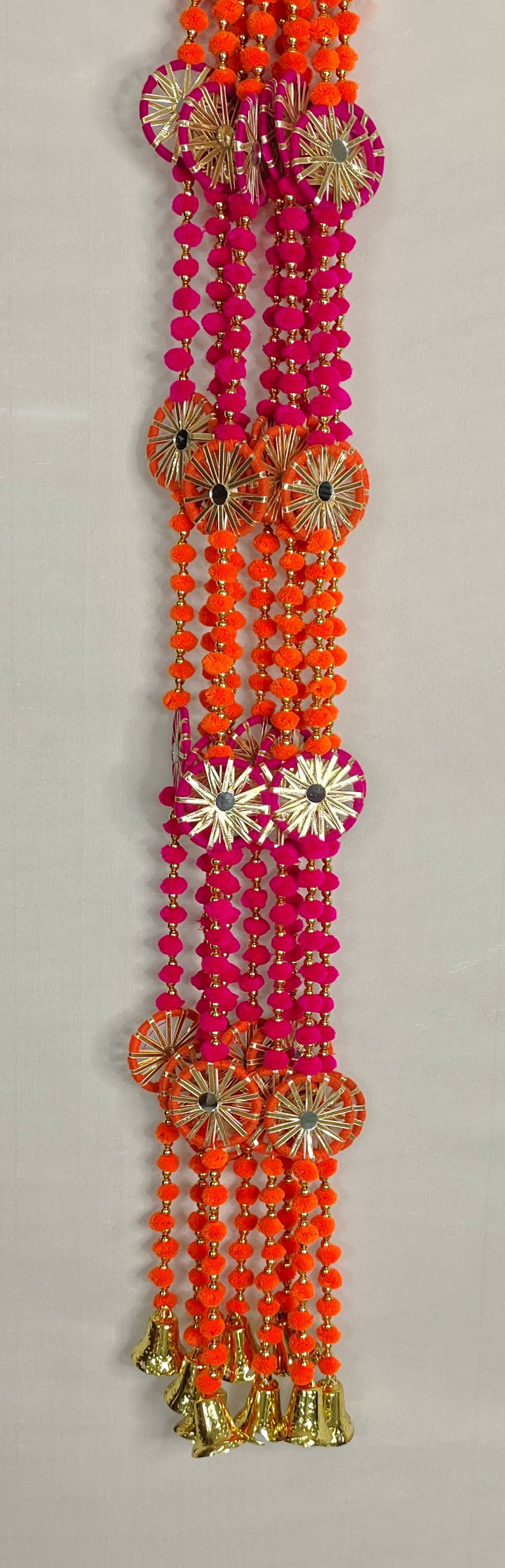 Pom Pom Garland With Chakri (Pack of 5 Strings)