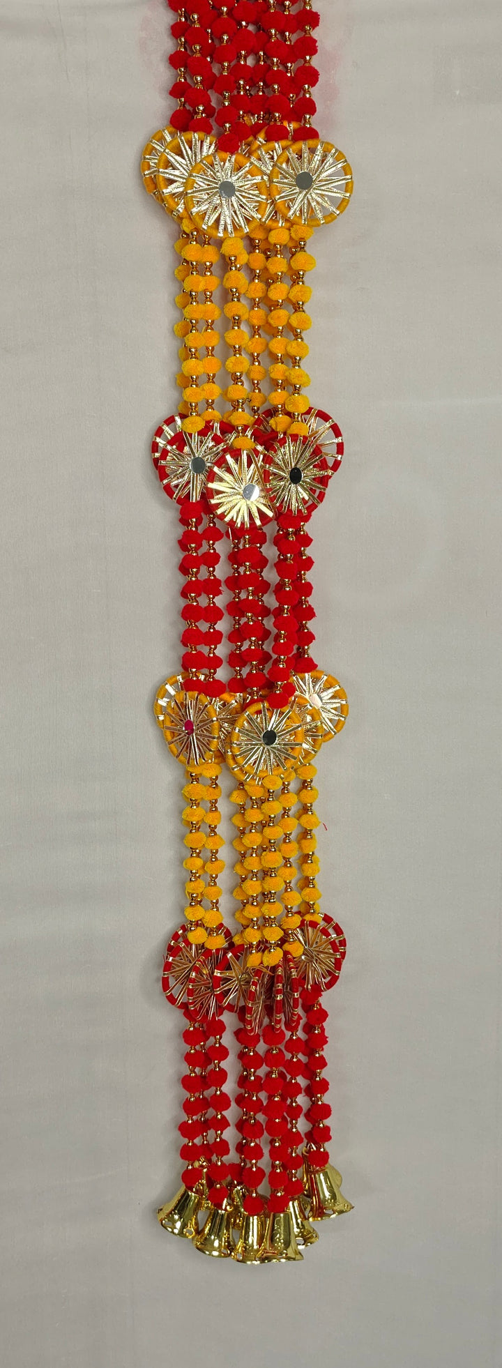 Pom Pom Garland With Chakri (Pack of 5 Strings)
