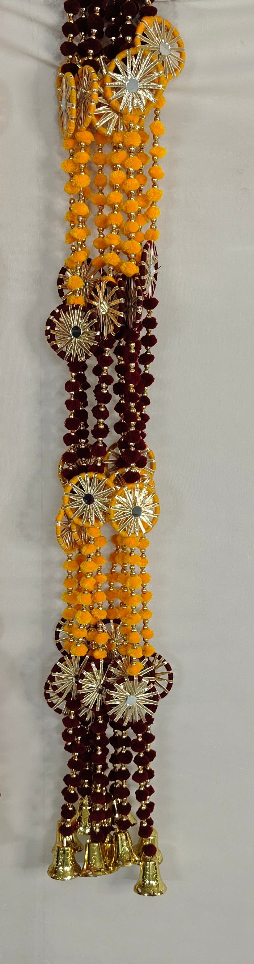 Pom Pom Garland With Chakri (Pack of 5 Strings)