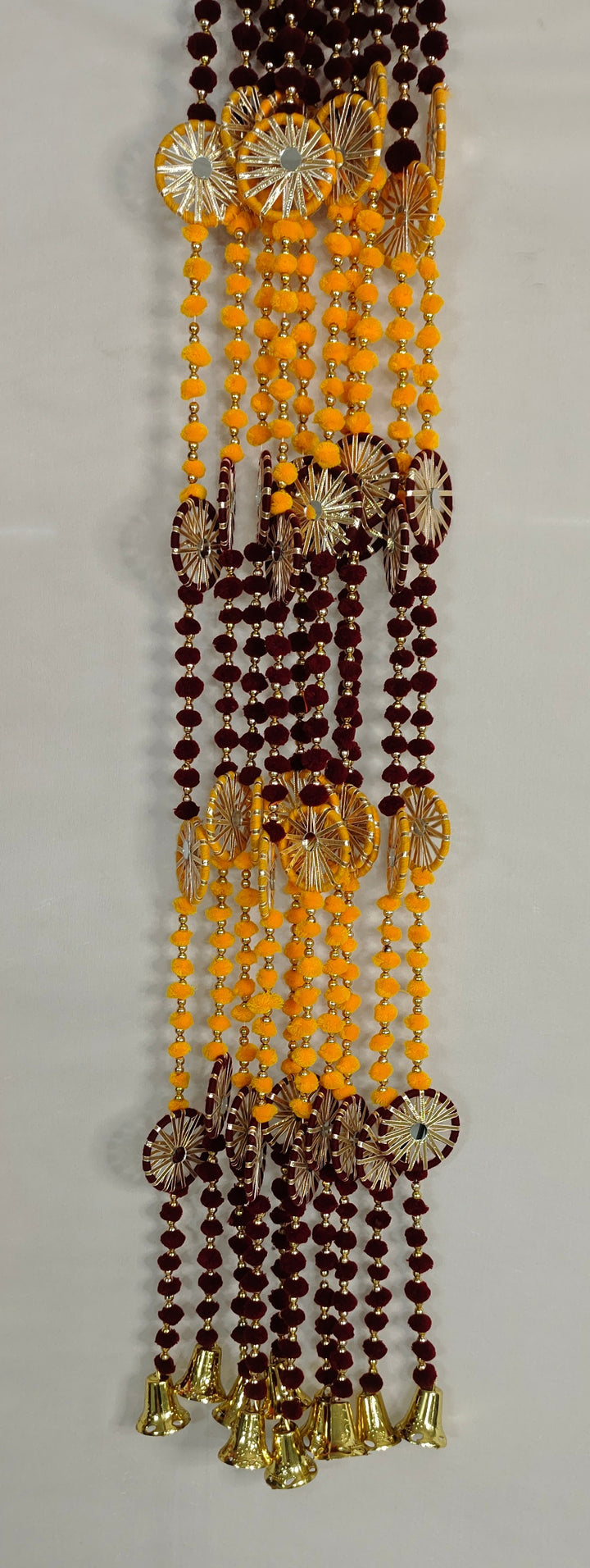 Pom Pom Garland With Chakri (Pack of 5 Strings)